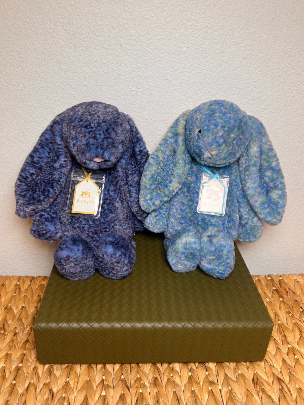 Jellycat Luxe Bashful Bunny Bundle / Luxe Hopscone & Luxe Azure / Both BNWT